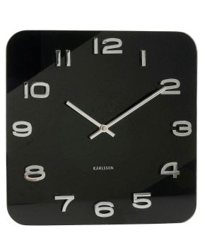 Wall clock Vintage glass